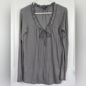 Gap Lace Trim Knit Top M